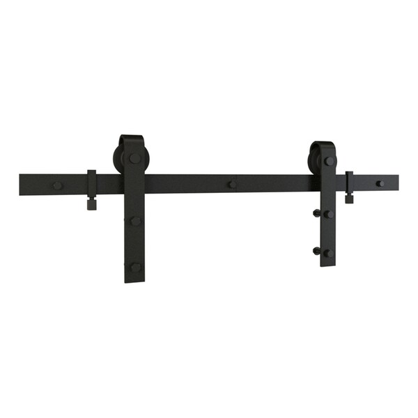 National Hardware National Hardware Classic 96 in. L Matte Black Steel Barn Door Hanger Kit 1 pc N700-004 - main